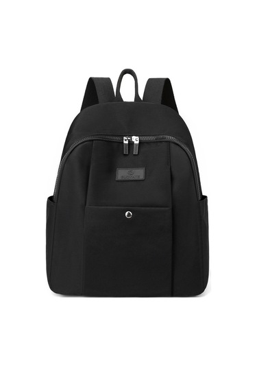 Ccgloball 2023 Sonbahar Yeni Stil Bayan Sırt Çantası Hafif Kız Okul Çantası Naylon Bez Sırt Çantası Siyah - Siyah