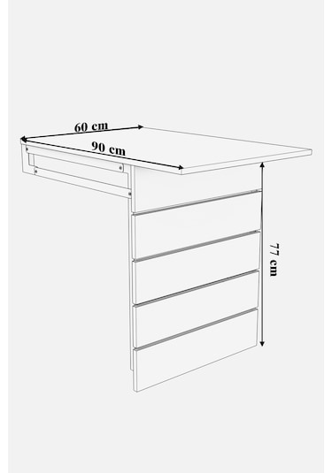 Moka Park Avm Akasya Duvara Monte Katlanabilir Tabure Gri