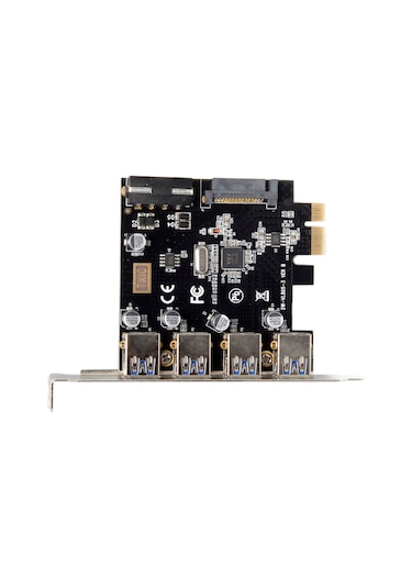 Cbtx 4 Port PCI-E USB 3.0 Hub PCI Express Genişletme Kartı Adaptörü