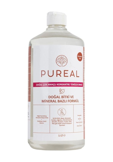Pureal Doğal Konsantre Temizlik Sirkesi 1 L Tekli