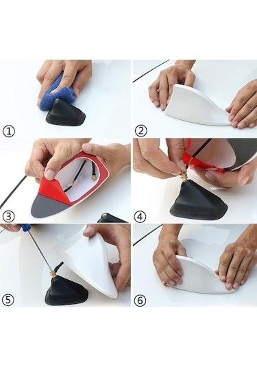 ALFA ROMEO MİTO UYGUN BALİNA Shark Anten Köpek Balığ Siyah