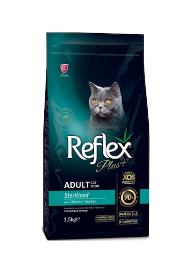 Reflex Plus Sterilised Tavuklu Kısırlaştırılmış Yetişkin Kedi Maması 2 x 1500 G