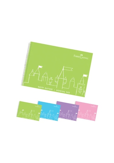 Faber Castell Pp Kapak Resim Defteri 120 G 30 Yaprak 25x35 CM