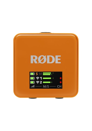 Wireless Go Gen 3 3.nesil, İki Vericili, 32-bit Kayıt Özellikli Kablosuz Mikrofon Seti Turuncu