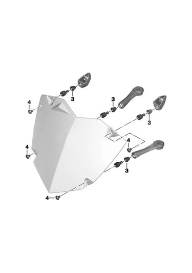 Sones Bmw İçin R1200gs R1250gs Adv Mo-ws004 Motosiklet Far Koruma Kapağı