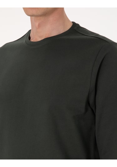Pierre Cardin Erkek Koyu Yeşil Sweatshirt 50314054-vr079 Koyu Yeşil