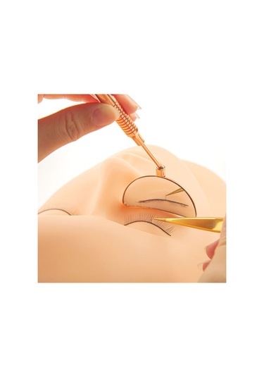 Sones Paslanmaz Çelik Döner Uzatma Kirpik İnceleme Aynası, Stil: Kare Pembe