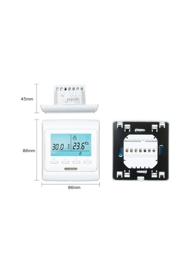 Pazly Dahili Sensörlü Elektrikli Lcd Ekran Dijital Termostat Akıllı Sıcaklık Kontrol Cihazı