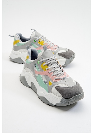 Luvishoes Lecce Beyaz Multi Kadın Spor Ayakkabı Beyaz