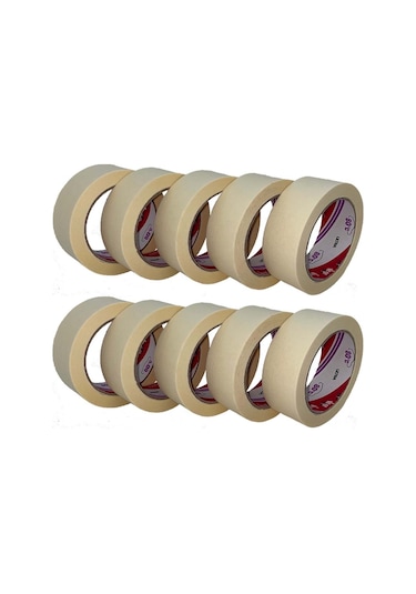 Ve-Ge Oto Maskeleme Bandı Kağıt Bant 10 Adet . Ölçü:36Mmx35Metre
