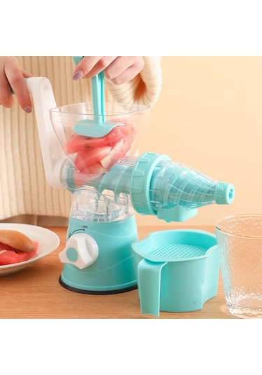 Cbtx El Sıkacağı Küçük Taşınabilir Mutfak Robotu Meyve Suyu Sebze Sıkacağı Mavi