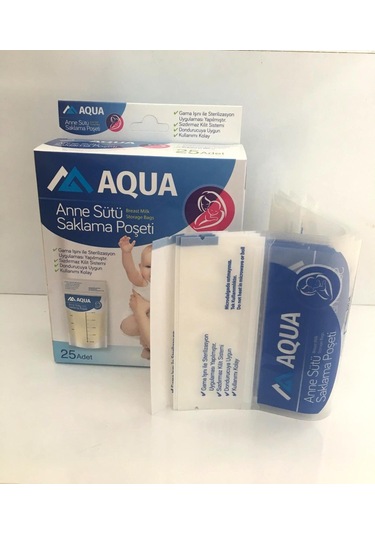 Aqua Anne Sütü Saklama Poşeti 25 Adet
