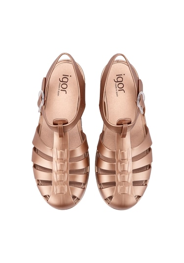 Igor İgor Biarritz Shiny Metal Kadın Sandalet Bb340 Bronz