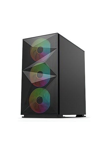 İzoly B709 Cyperpunk Tempered Glass 550W Matx Gaming Bilgisayar Kasası