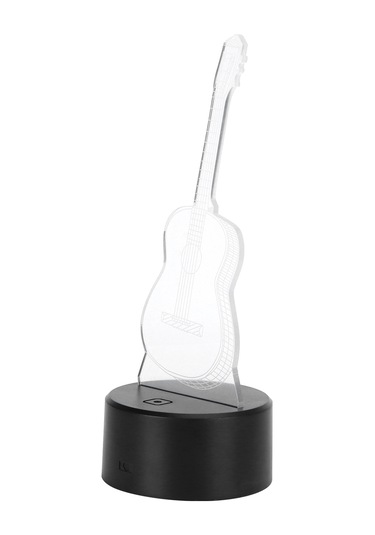 3d Gitar Gece Lambası Led 7 Renk Gece Lambası Anahtarı Masaüstü Lambası Ev Dekorasyonu Diğer