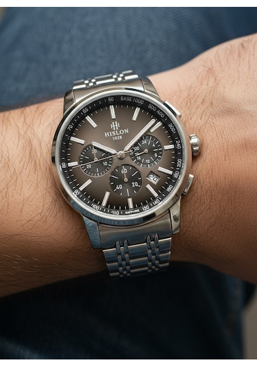 Hislon Gümüş Çelik Kordon Erkek Kol Saati Ms103s-04ss Gümüş