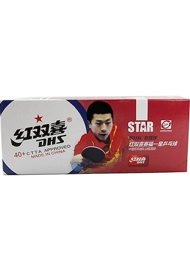 Dhs Tek Yıldız Plastik Masa Tenisi Topu 10'lu