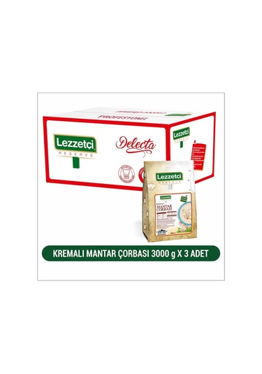 Lezzetçi Kremalı Mantar Çorbası 3 x 3 KG