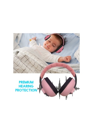 Dianziye 6 Ay-3 Yaş Bebek Ve Çocuk Gürültü Engelleyici Kulaklık, 21db Gürültü Redüksiyonu, Uyku Ve Etkinliklerde İşitme Koruması, Ayarlanabilir Bant, Katlanabilir, Yumuşak Sprey, Pembe, Bm-3 Modeli