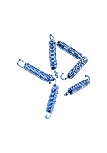 Lemestar Motosiklet Egzoz Borusu Yay Kancası Mavi 6 Adet - Paslanmaz Çelik, Yüksek Sıcaklık Dayanıklı, Motosiklet/skuter/atv Uyumlu