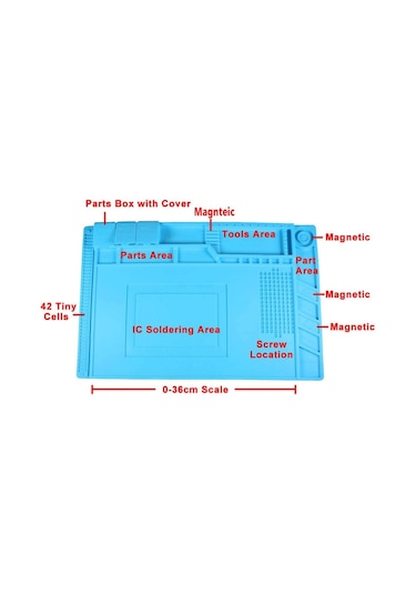 Kaisi Best Lehimleme Tamir Pedi Manyetik Silikon Ped 45 CMx30 CM
