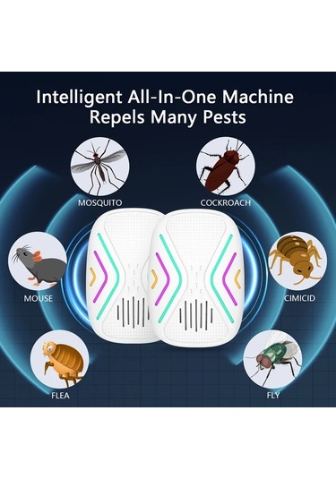 Xuweiwei 6 Adet Hotu Ultrasonik Kemirgen Kovucu Cift Frekansli Fare Kovucu Ev Garaj Dukkan Icin