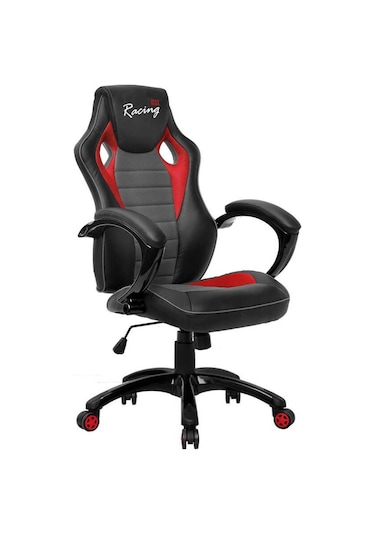 Max Racing Oyuncu Ve Çalışma Koltuğu - Gri-Siyah-Kırmızı-Gri - Siyah Max Racing Oyuncu Ve Çalışma Koltuğu - Gri-Siyah-Kırmızı-Gri - Siyah