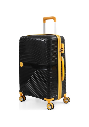Ççs 5239 Polipropilen 3 Lü Valiz Seti Siyah-sarı Siyah - Sarı