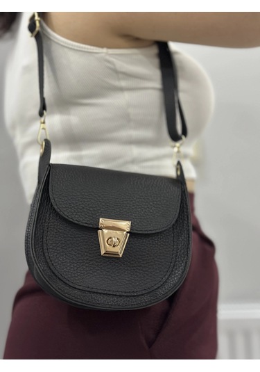 Biçomi Klasik Kapaklı Siyah Cilt Çanta Siyah