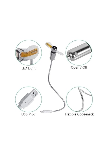 Mini Usb Ledli I Love You Yazılı Fan, Mini Usb Vantilatör