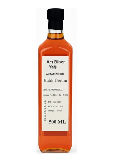 Acı Biber Yağı 500 Ml Aktar Diyarı Diğer
