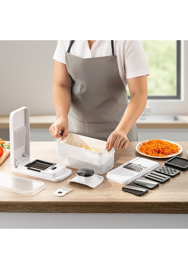 Emsan Smart Hazneli Doğrayıcı 8 Parça Beyaz