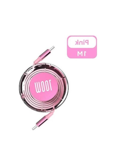 Tongxida 100w Pd Hızlı Şarj Kablosu, Usb-c İphone Uyumlu, Xiaomi Huawei Tablet Pink 1m