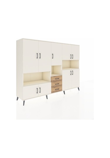 Hyperion Dolap 13 Raflı 3 Çekmeceli 9 Kapaklı 220x44x163 Aytaşı-a Aytaşı-aytaşı/çam