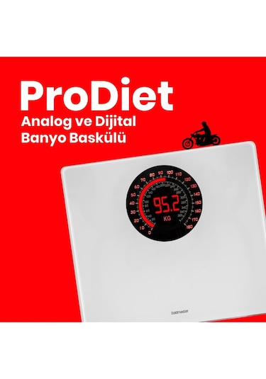 Goldmaster Prodiet Geniş Ekranlı Dijital Ses Özellikli Tartı Baskül