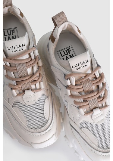 Lufian Bloom Kadın Sneaker Ayakkabı Bej Bej 121230015100550 Bej