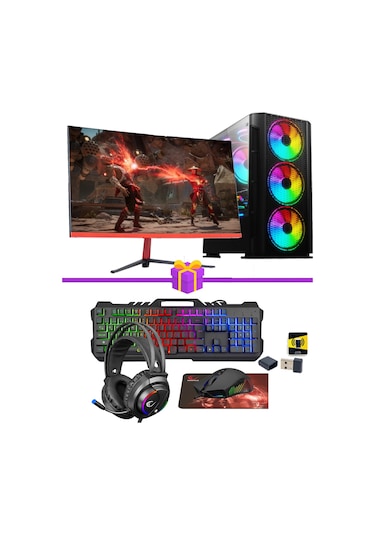 Ramtech TREND X70 i5 9400F 32 GB 960 GB SSD 8 GB RX580 23.6" Free Dos Masaüstü Bilgisayar