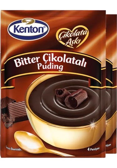 Kenton Çikolata Aşkı Bitter Çikolatalı Puding 8 x 100 G
