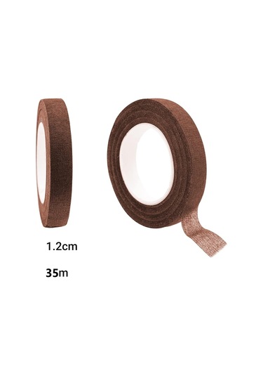 Roco Paper Çiçek Bandı Kahverengi 12 Rulo 1 Cm X 35 M