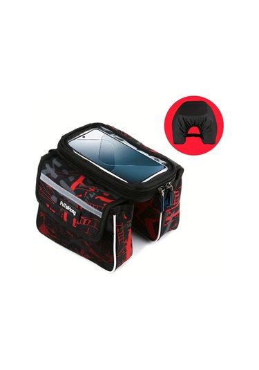 Willowhaven Kamufle Yeşil Bisiklet Sırt Çantası Sürüş Çantası Üst Boru Torbası Haki