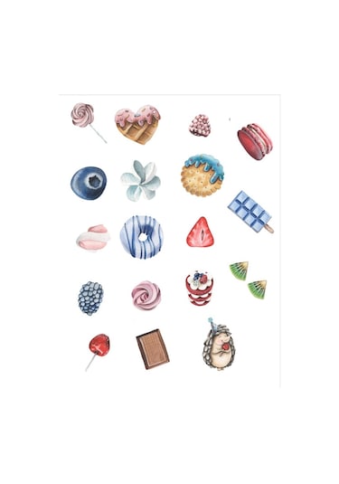 Meyve Ve Pastalar Sticker Set