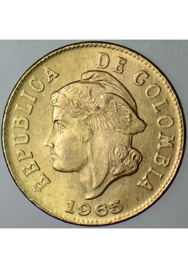 Kolombiya 2 Centavos 1965 Çil -
