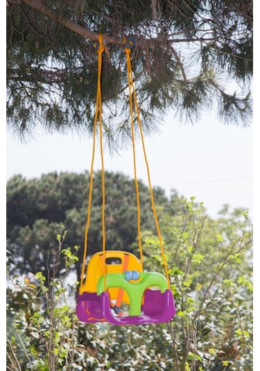 Mor Bebek & Çoçuk Salıncağı Emniyet Kemerli Salıncak