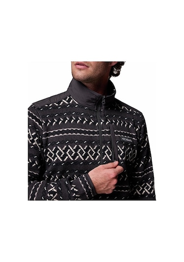 Columbia Erkek Outdoor Çeyrek Fermuarlı Polar Üst 2097741012 Siyah Siyah