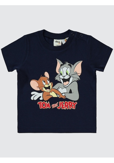 Tom And Jerry Erkek Bebek Takım 6-18 Ay Lacivert