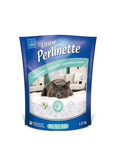 Perlinette Yetişkin ve Hassas Kediler için Kristal Kedi Kumu 1500 G