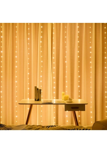 Skycity Kırmızı Led Pencere Perde Işığını, 3x3m 100 Led, Usb İle 8 Fonksiyonlu Kumandalı, Noel Ve Tatil Dekorasyonu Için Dayanıklı Bakır Tel Işık Zinciri Diğer