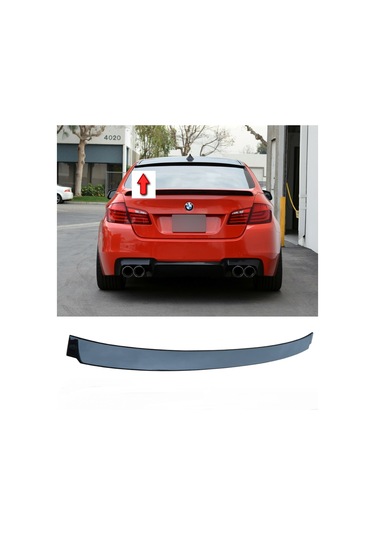 BMW F10 2011-2014 PARLAK SİYAH CAM ÜSTÜ SPOİLER SPOYLER