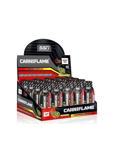 SSN Carniflame 3000 mg 20 Shot L-Karnitin Termojenik Kilo Kontrol