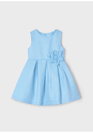 Mayoral Çocuk Saten Elbise 3919 Mavi